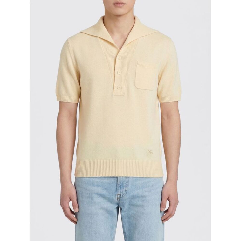 Dolce & Gabbana Men Cotton Knit Polo Shirt Dolce & Gabbana